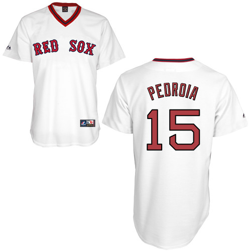 Dustin Pedroia #15 MLB Jersey-Boston Red Sox Men's Authentic Home Alumni Association Baseball Jersey